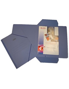 CARPETA GOM.Y SOLAP.SARO CART. 4º AZUL - Pack de 20 unidades